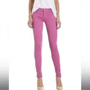 Mother The Looker Jeans Skinny Stretch Denim Atomic Pink Womens Size 27